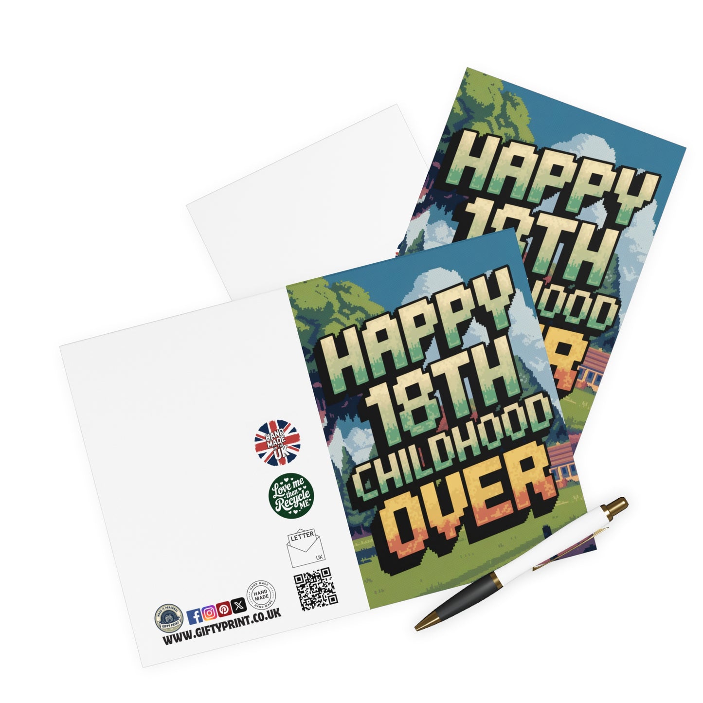 18th Birthday Card Happy 18th Childhood Over Graphics