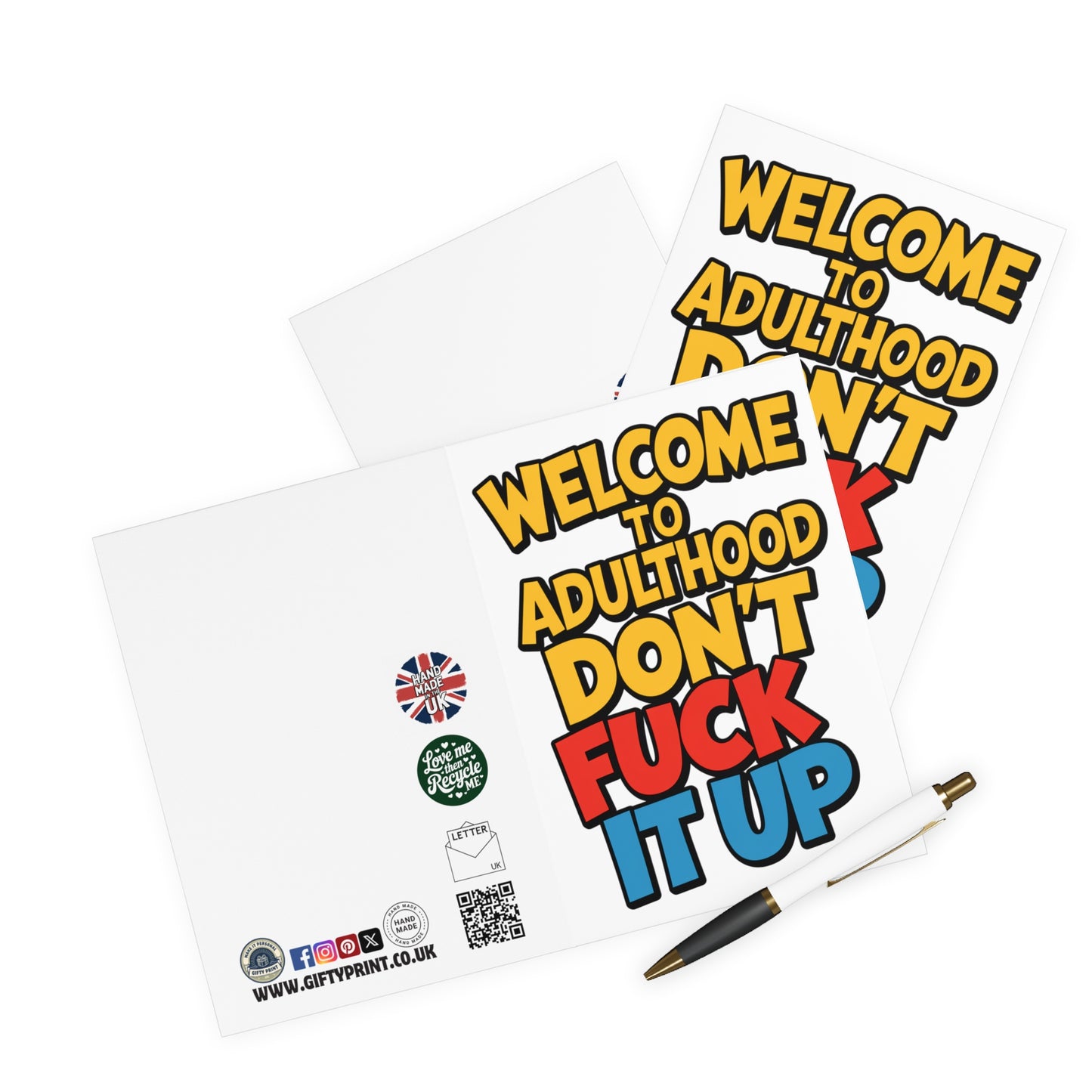 18th Birthday Card Welcome To Adulthood Don't Fuck It Up