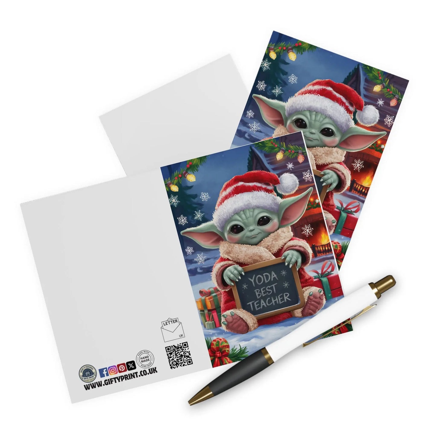 Context Baby Yoda Your The Best Teacher Christmas Card