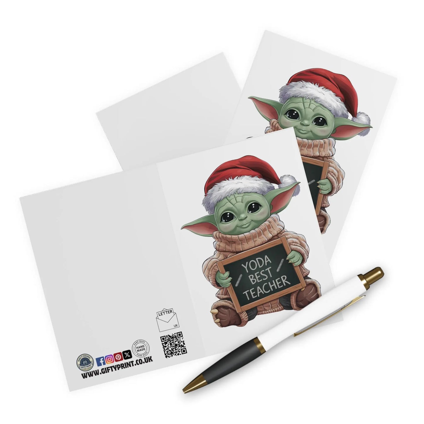 Context Baby Yoda Your The Best Teacher Christmas Card