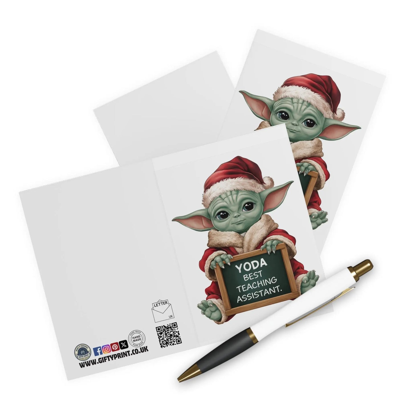 Context Baby Yoda Your The Best Teaching Assistant Christmas Card