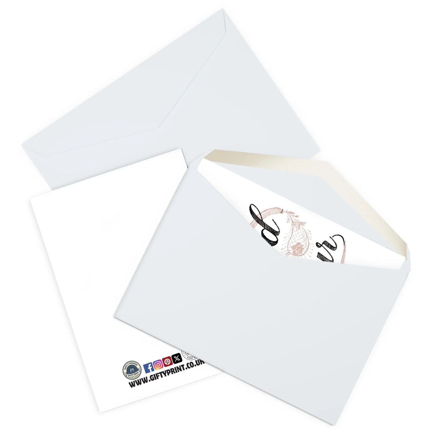 enveloped Be My Maid Of Honour Card Lace Text