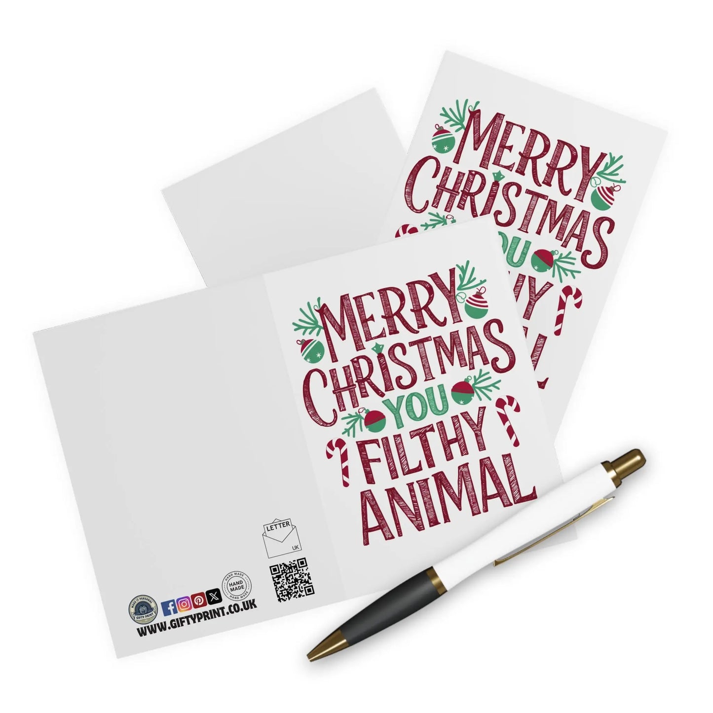 Context Christmas Card Merry Christmas You Filthy Animal