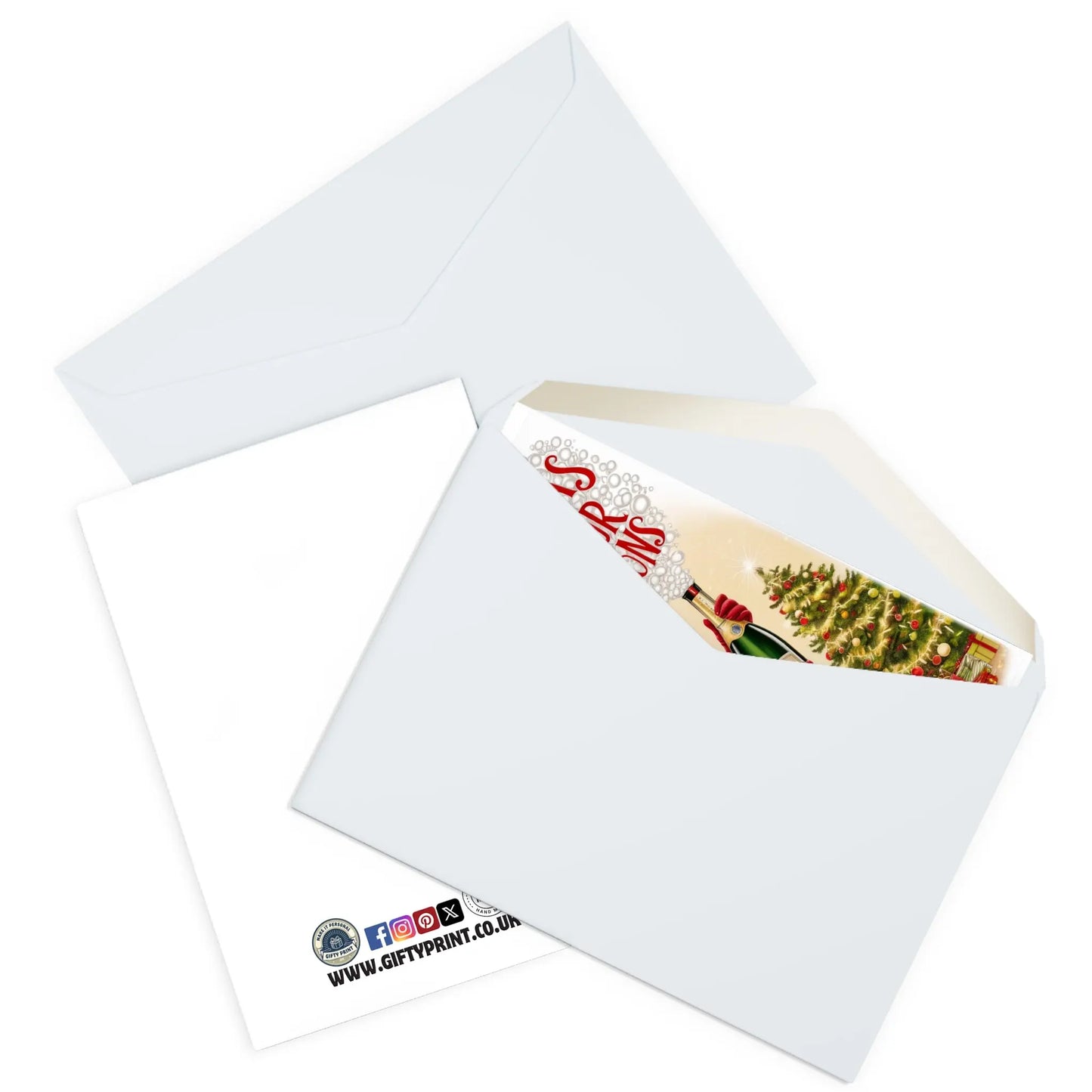 enveloped view Christmas Card At Christmas I Make Pour Decisions