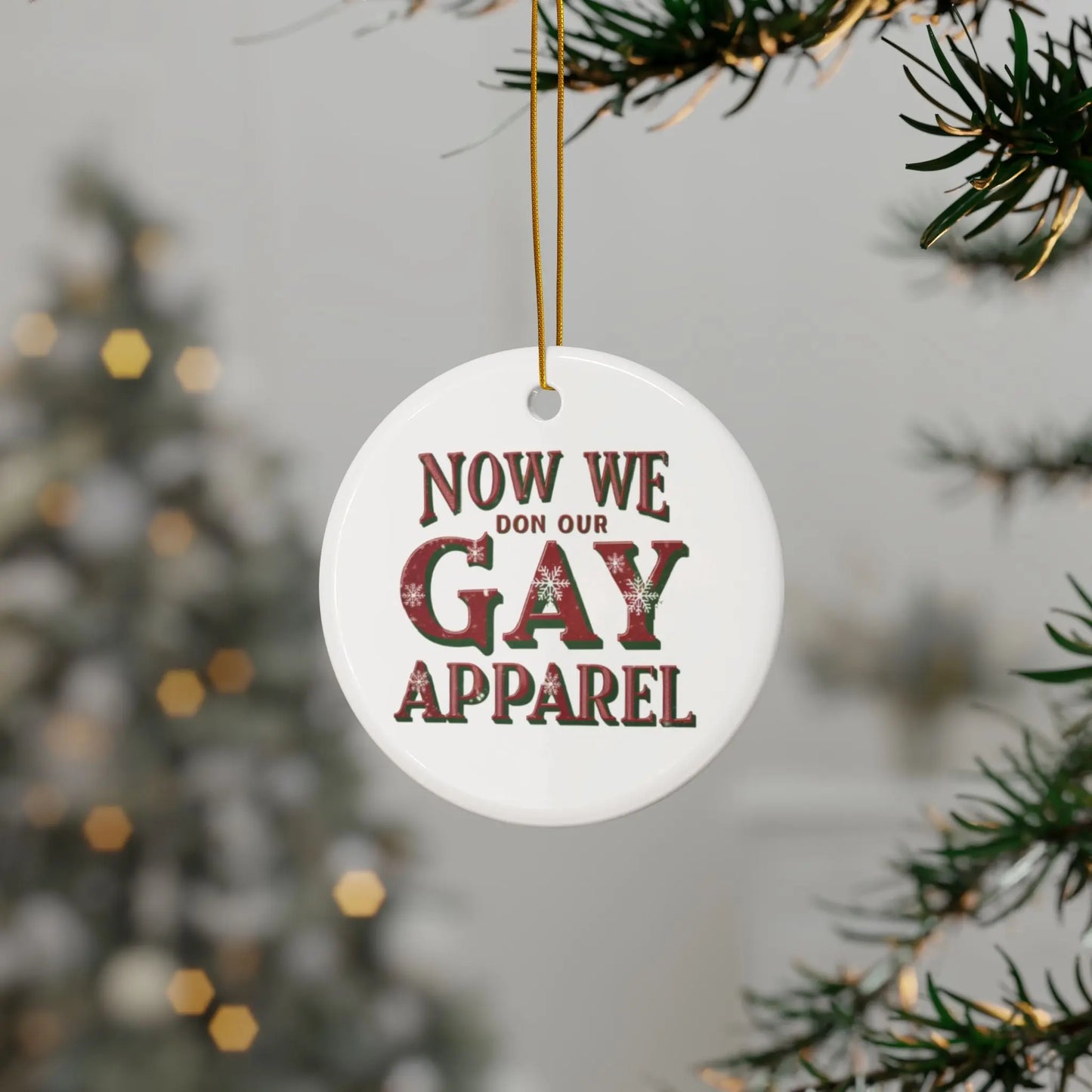 Tree Gay Christmas Bauble We Don Our Gay Apparel