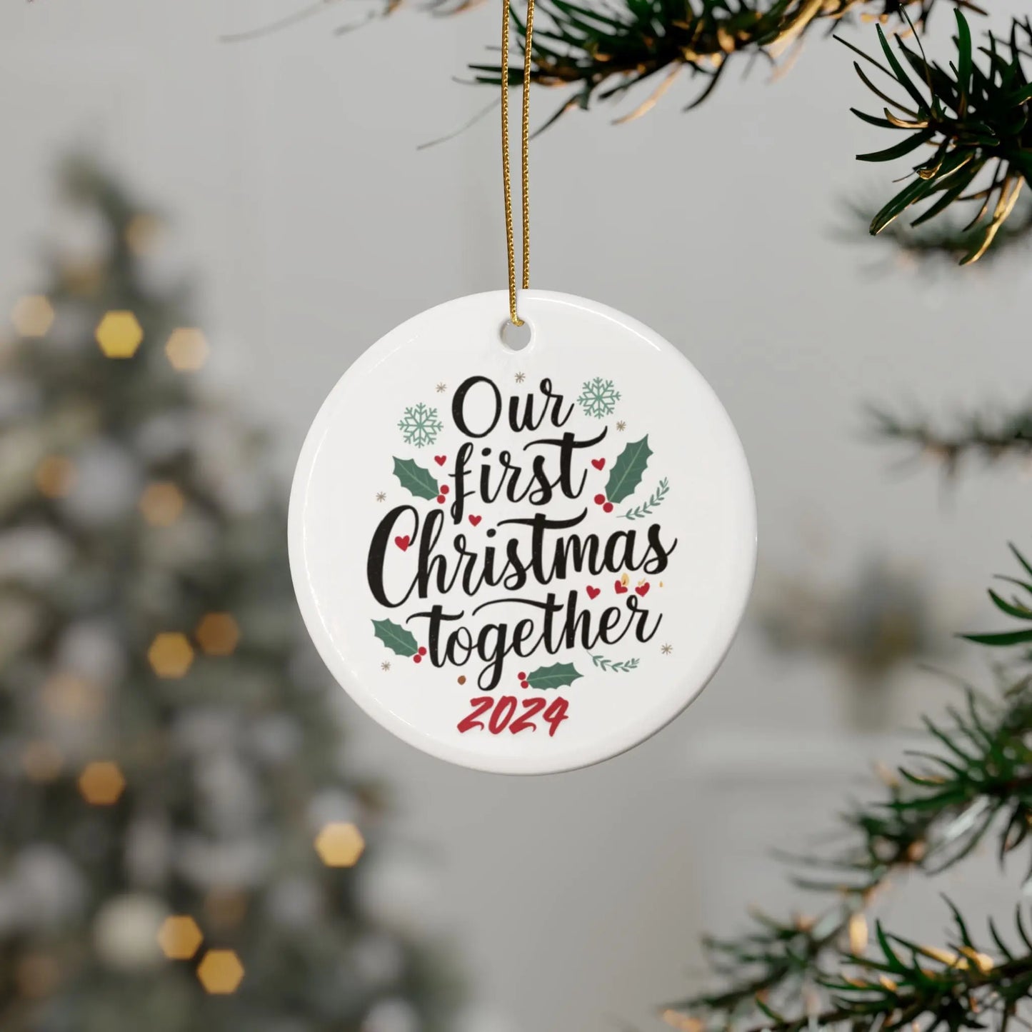Our First Christmas Together Ceramic Christmas Tree Bauble