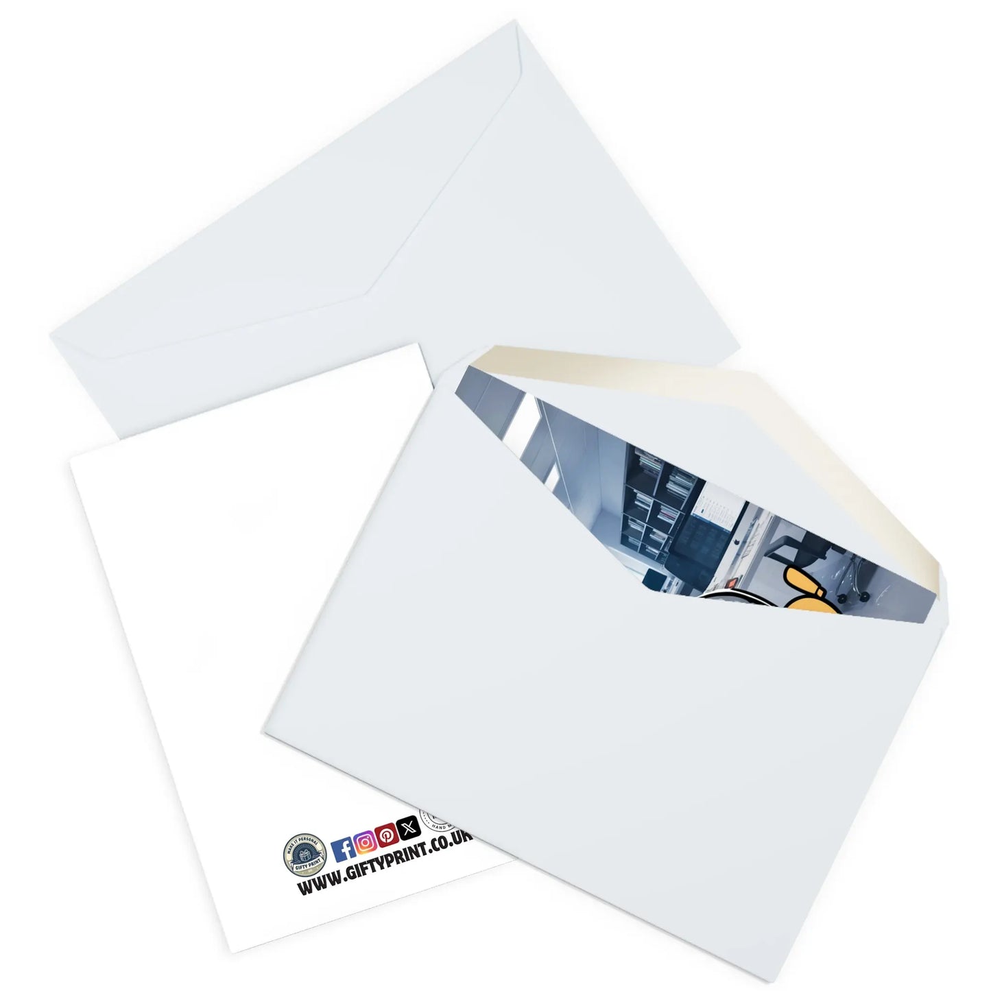 enveloed Congratulations On Your New Job You're Hired Suited Man