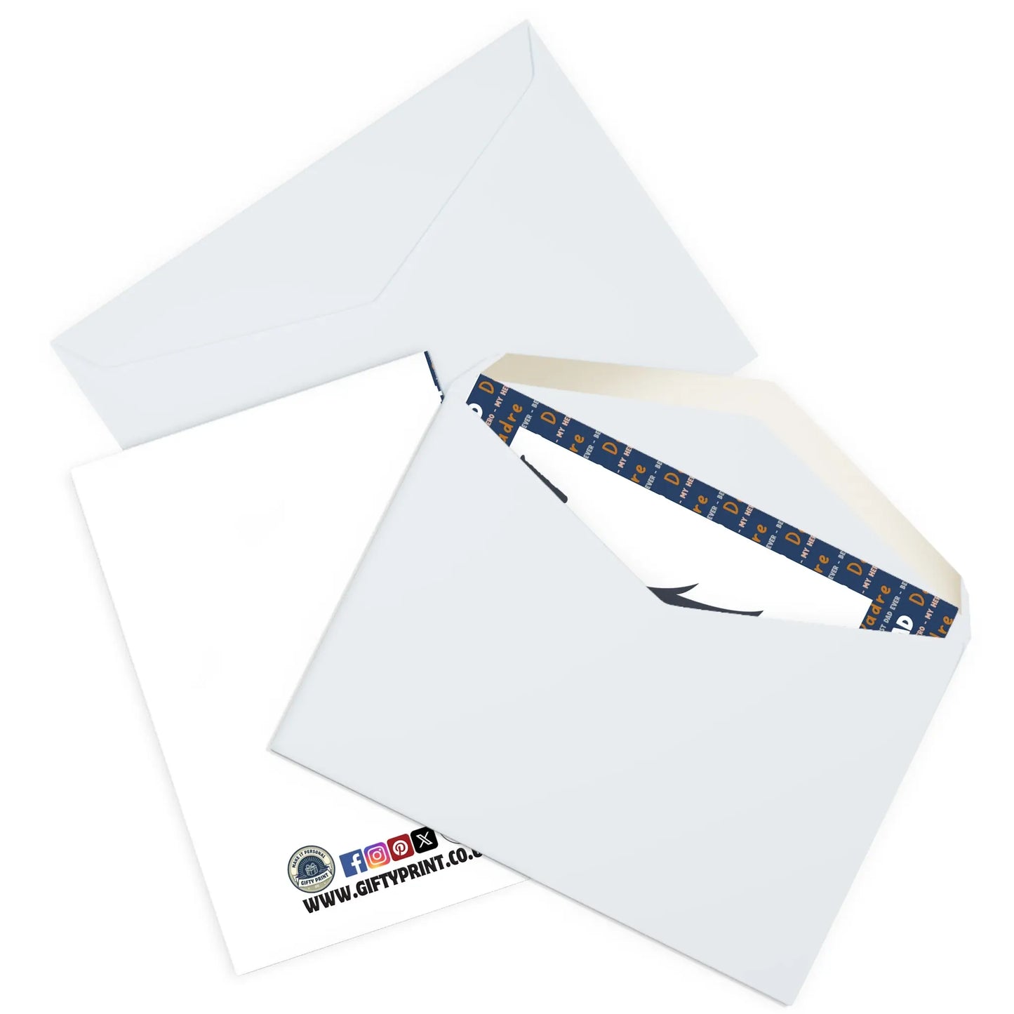 Fathers Day Card I Love My Bearded Daddy Gifty Print