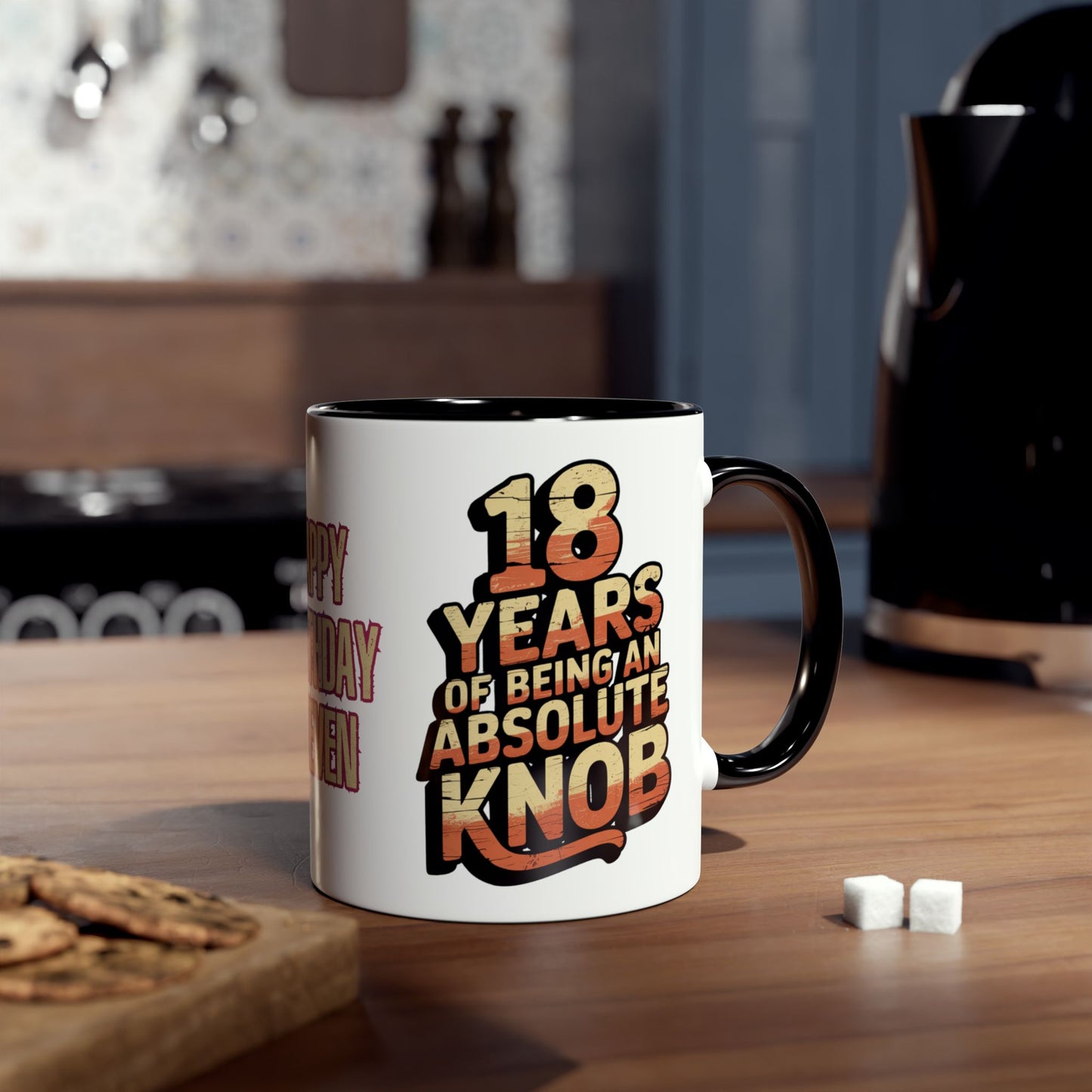 Funny 18th Birthday Mug 18 Years Of Being A Knob Personalised C