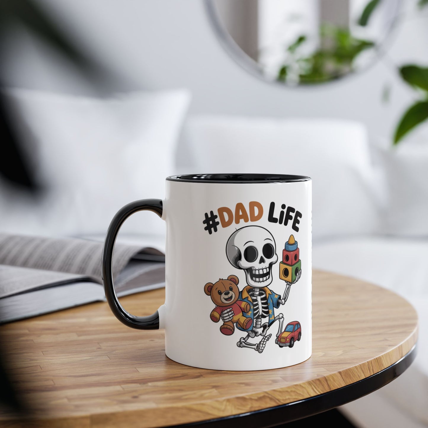 Fathers Day Mug Skeleton # Dad Life Toys