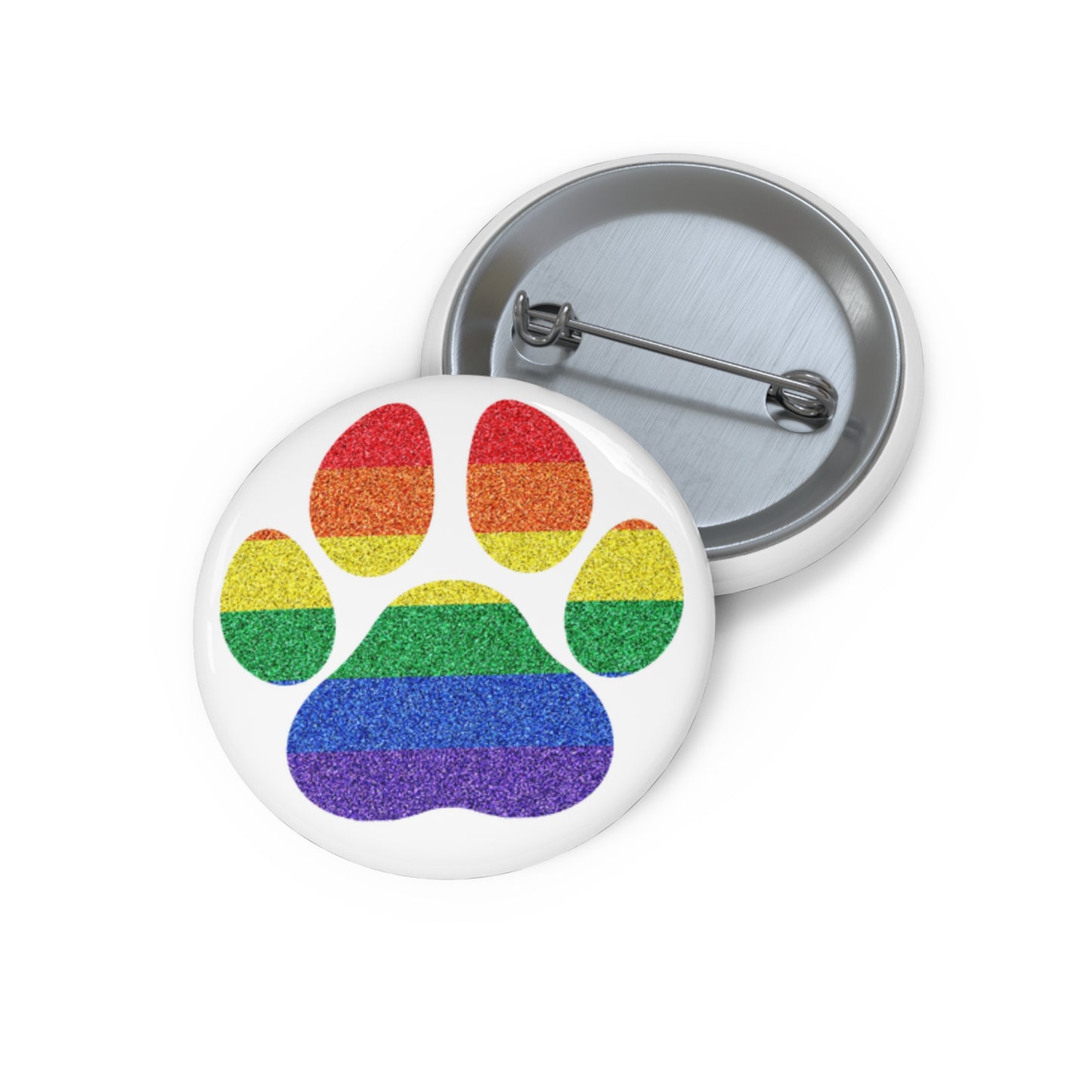 Fun Gay Pin Badge Rainbow Bear Claw