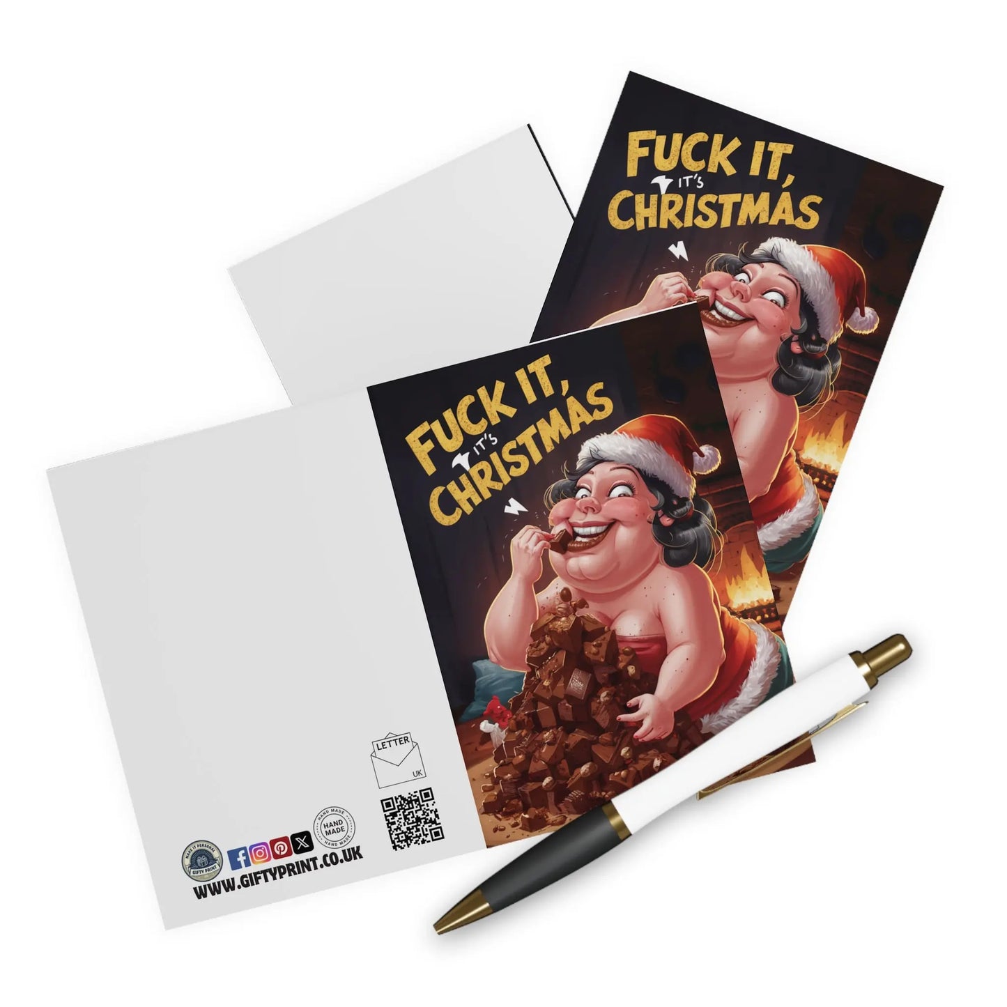 Context Funny Christmas Card Fuck It It's Christmas