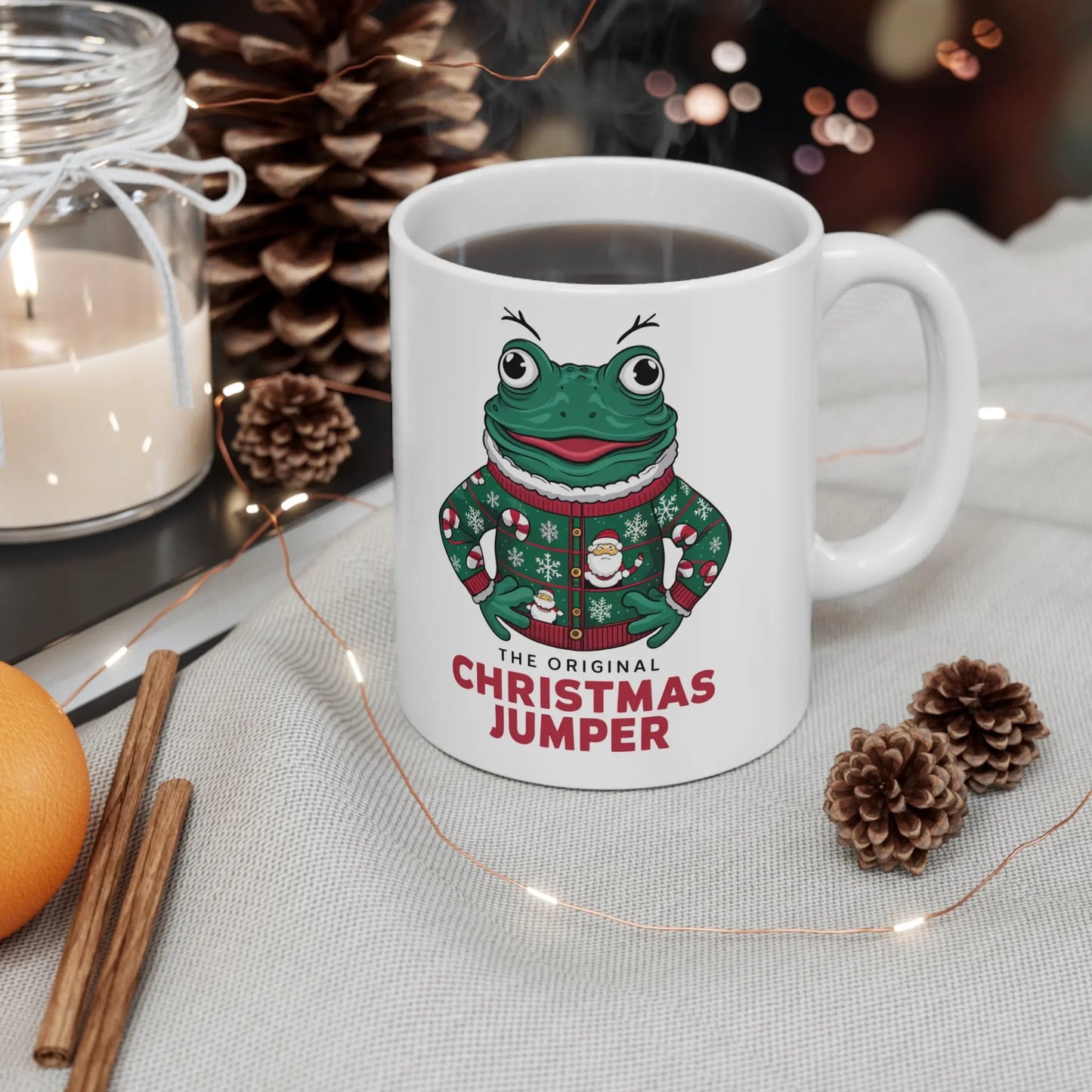 Context Funny Christmas Mug The Original Christmas Jumper Frog