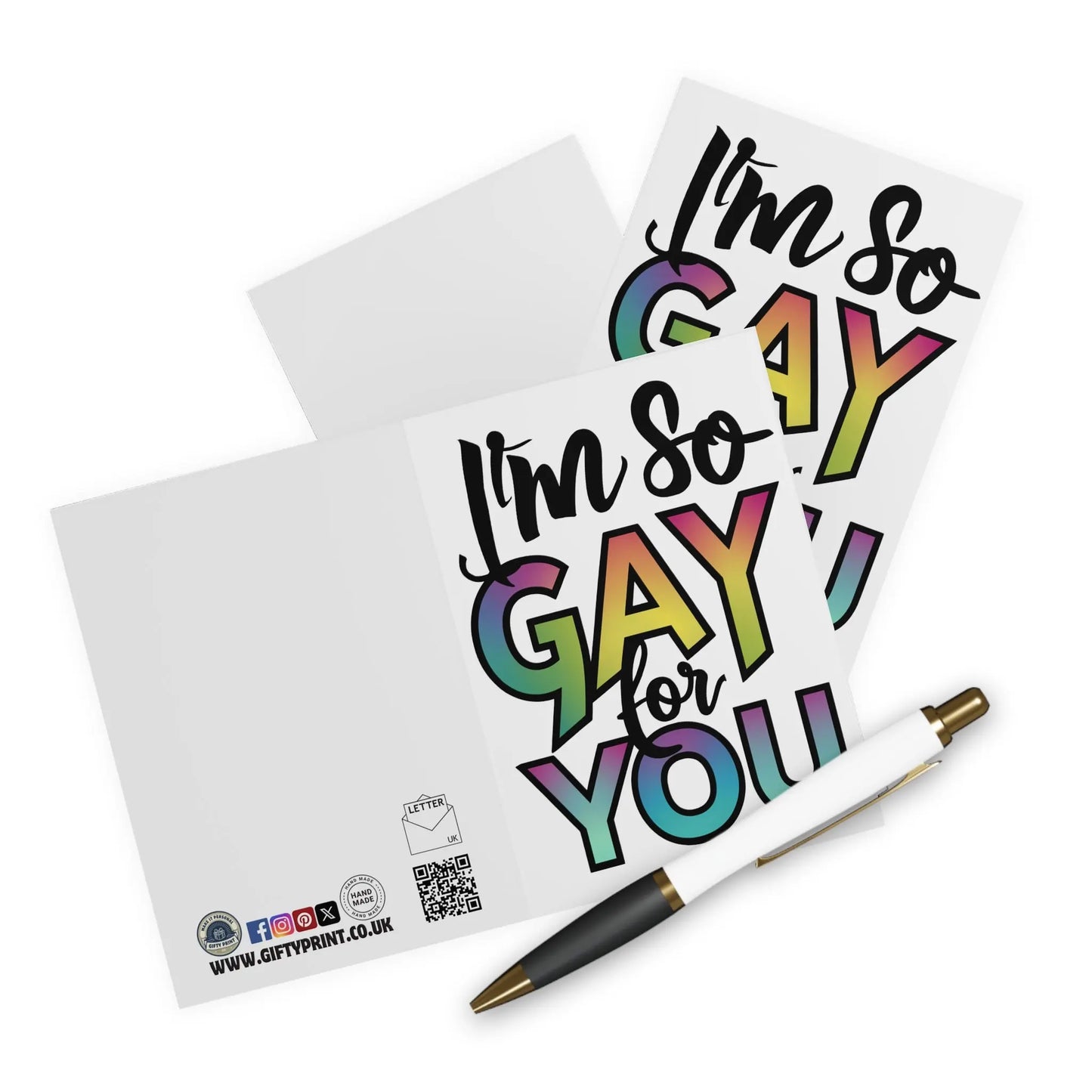 Funny Gay Valentines Day Card I'm So Gay For You context