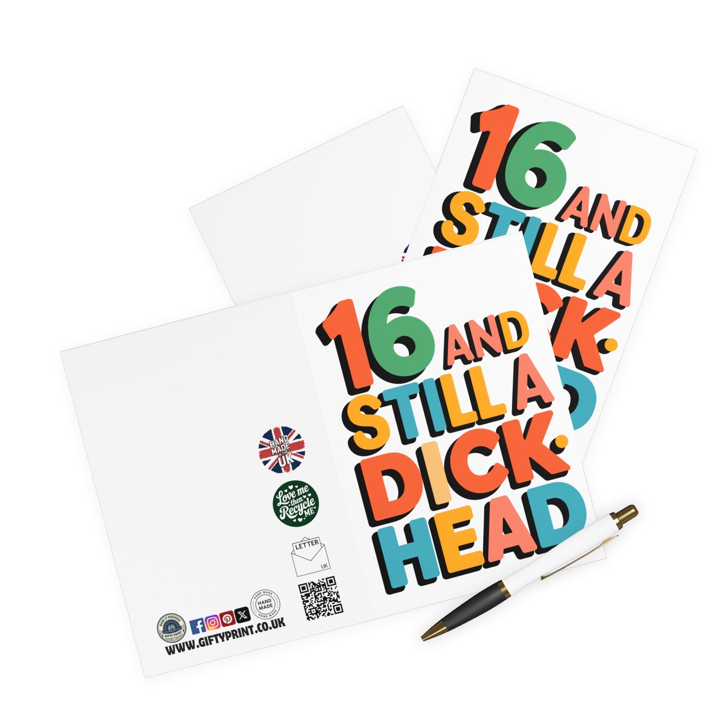 Funny 16th Birthday Card 16 And Still A Dickhead C