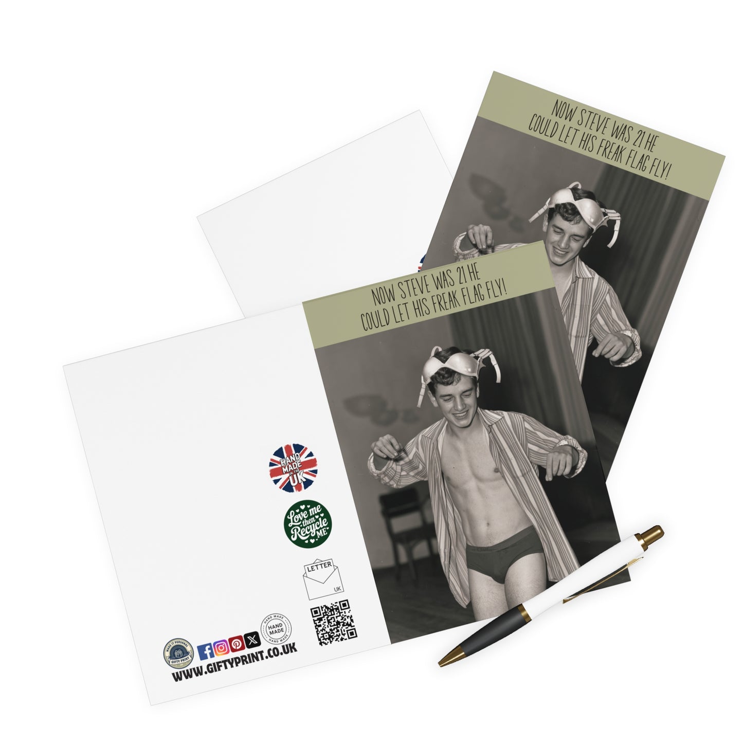 Funny 21st Birthday Card 21 Let Your Freak Flag Fly Personalised