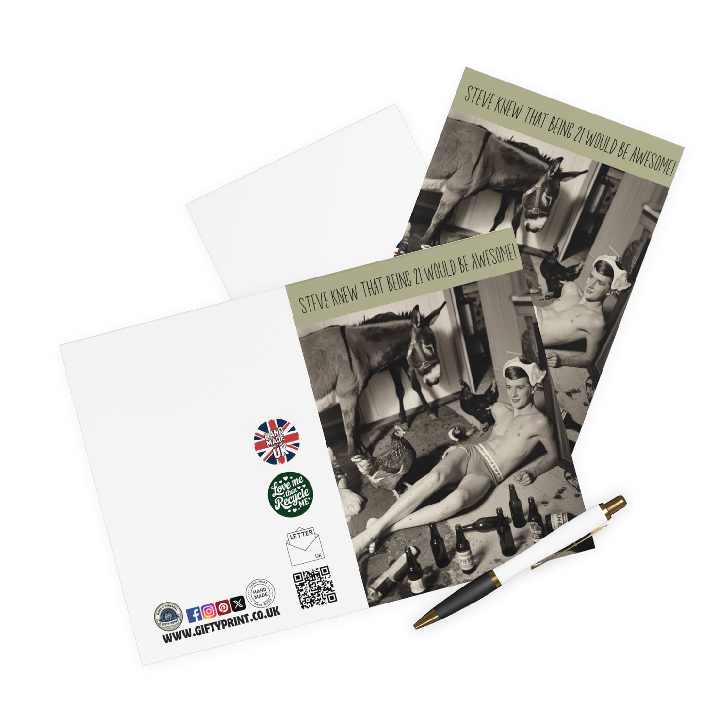 Funny 21st Birthday Card He Knew Being 21 Would Be Awesome Personalised