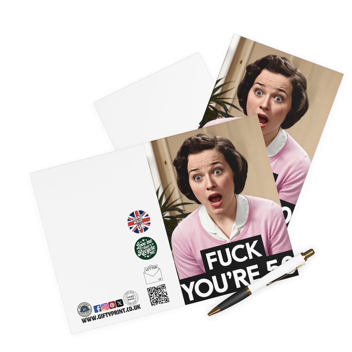 Funny 50th Birthday Card Fuck You're 50 Woman C