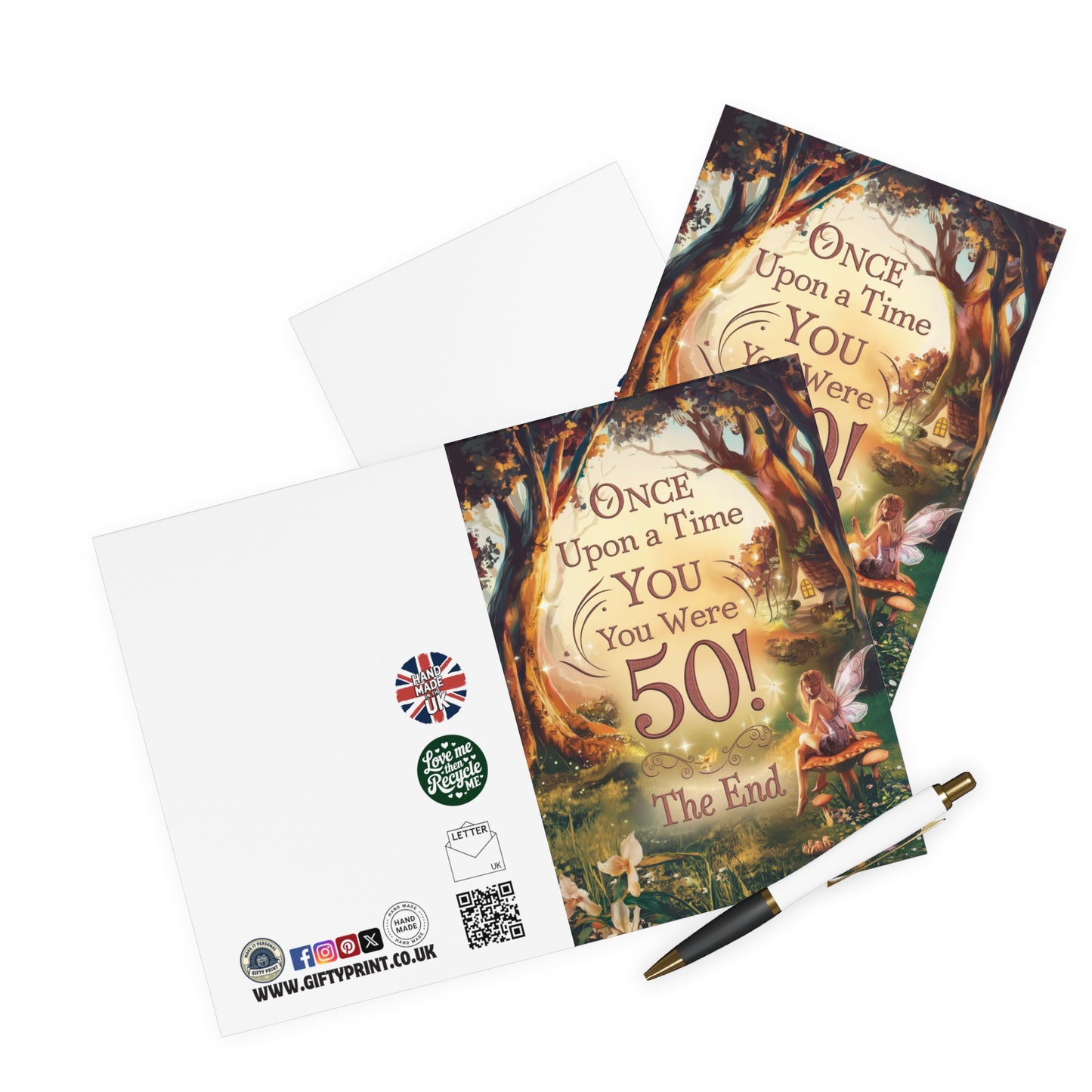 Funny 50th Birthday Card Once Upon A Time You Were 50! The End