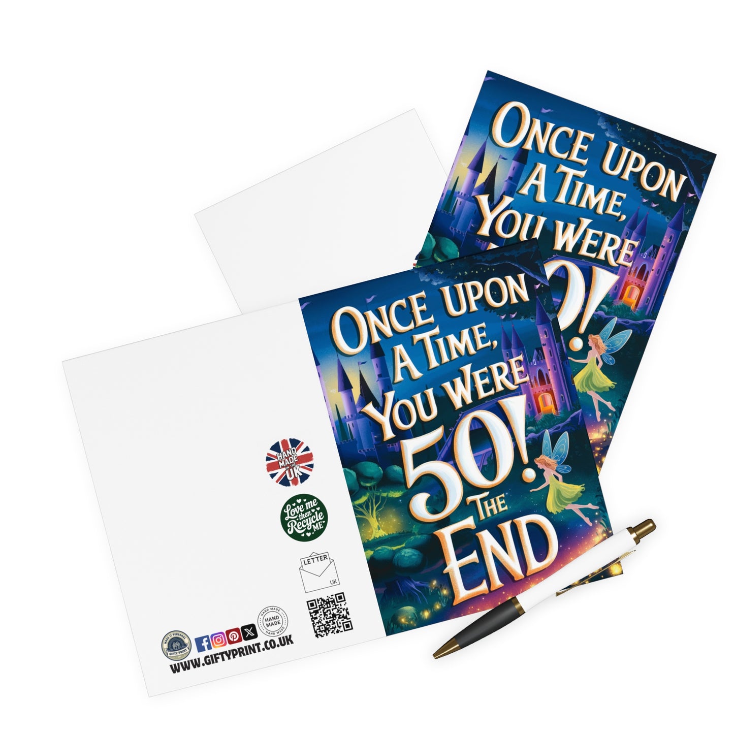 Funny 50th Birthday Card Once Upon A Time You Were 50! The End