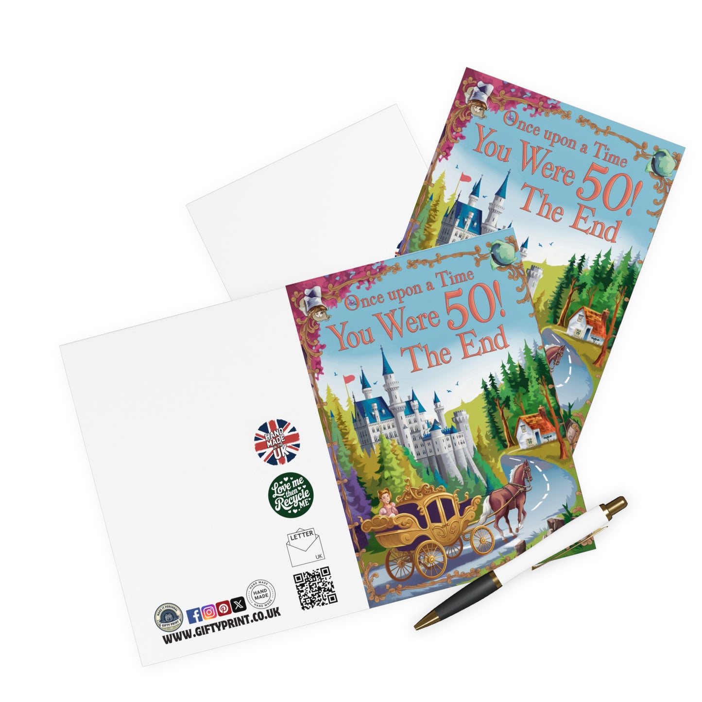 Funny 50th Birthday Card Once Upon A Time You Were 50! The End