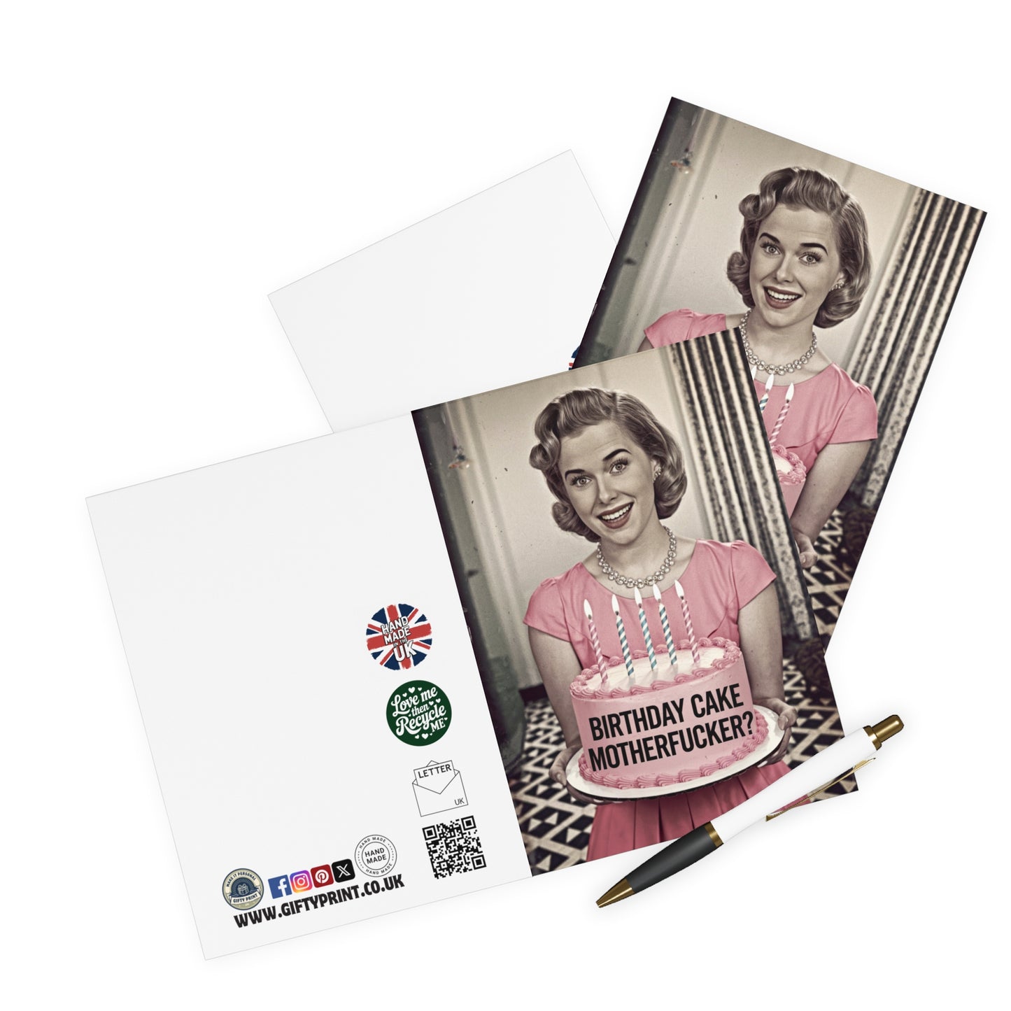 Funny Birthday Card Birthday Cake Motherfucker?