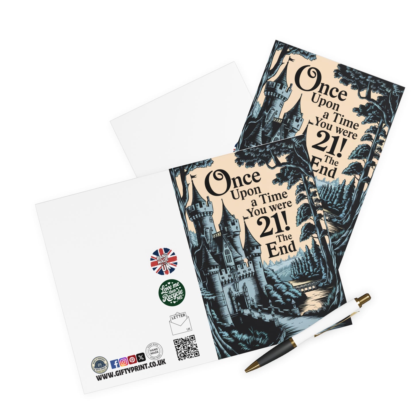 Funny Birthday Card Once Upon A Time You Were 21! The End