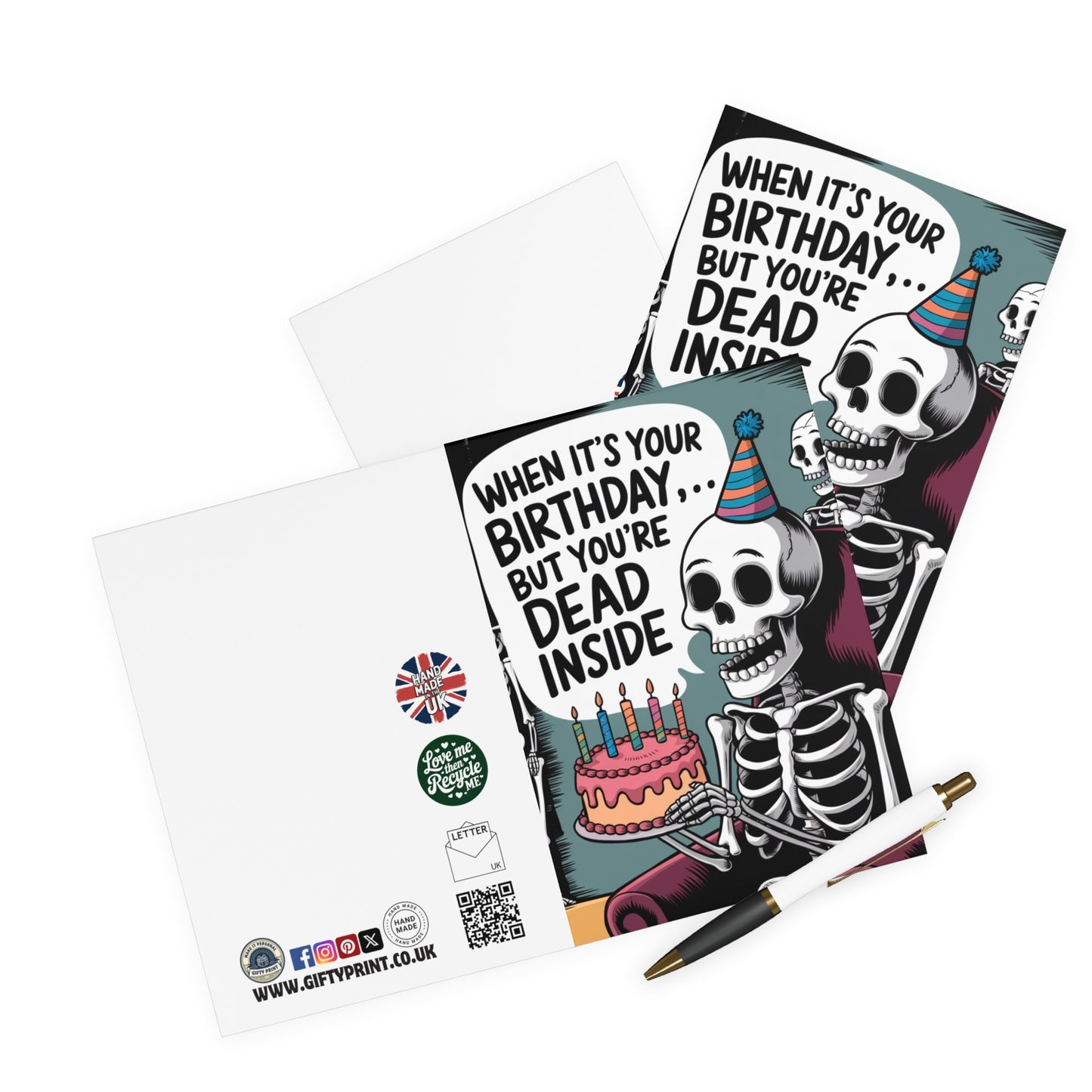 Funny Birthday Card When It's Your Birthday But Your Dead Inside