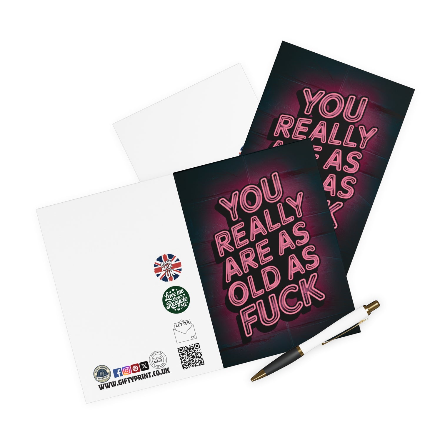 Funny Birthday Card You Really Are As Old As Fuck