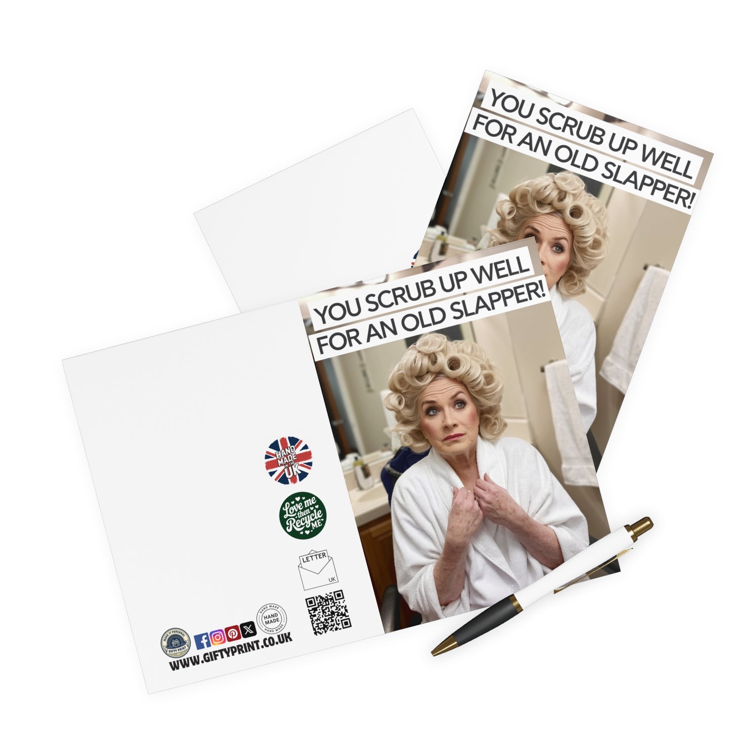 Funny Birthday Card You Scrub Up Well For An Old Slapper