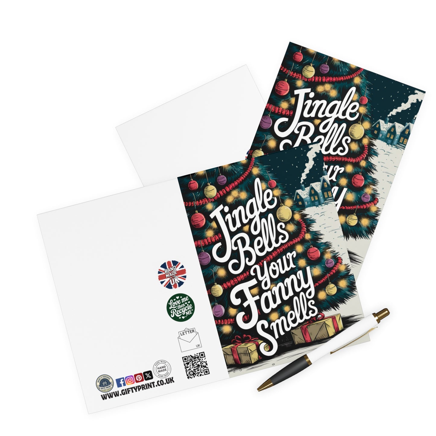 Funny Christmas Card Jingle Bells Your Fanny Smells