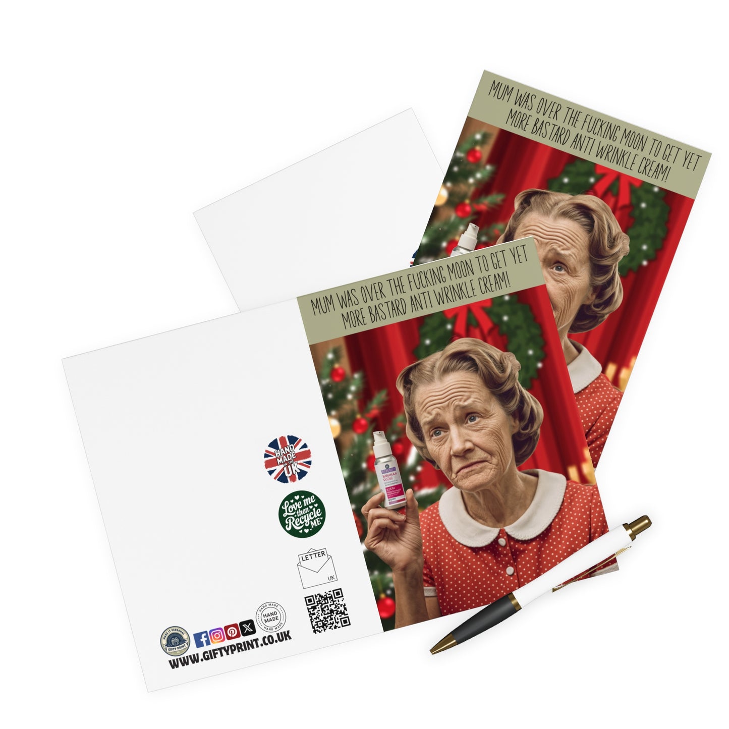 Funny Christmas Card Mum Was Not Impressed With Her Gift