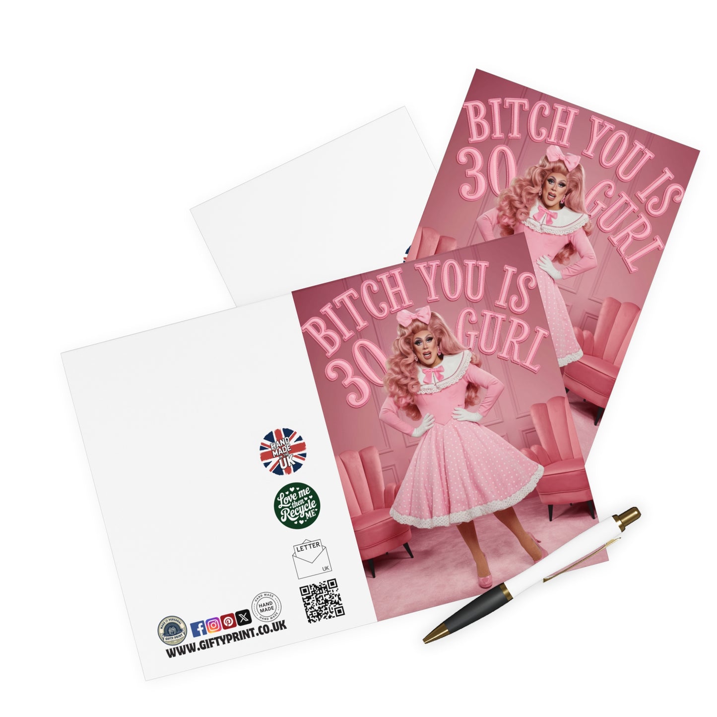 Funny Gay 30th Birthday Card Drag Queen Bitch You Is 30 Gurl C