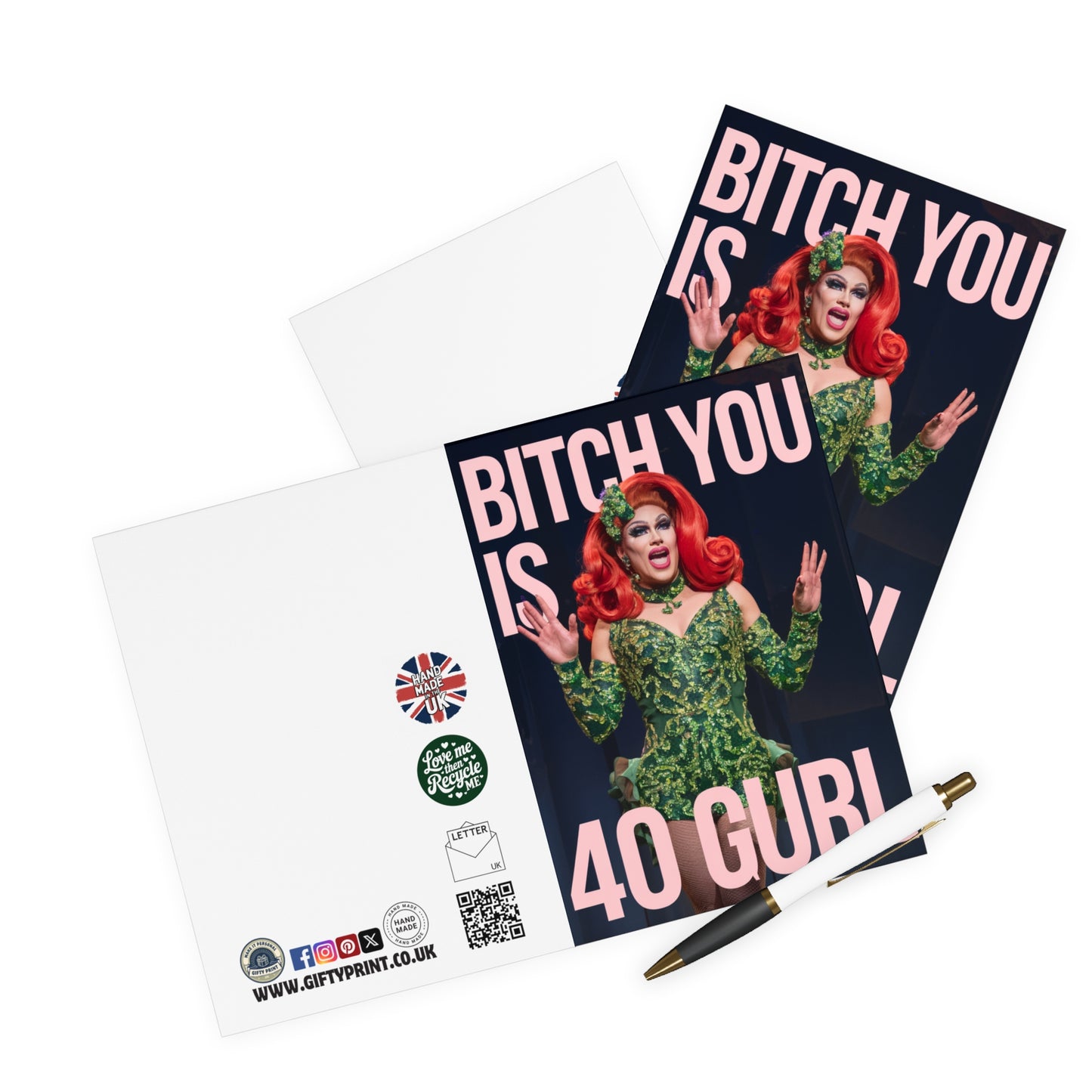 Funny Gay 40th Birthday Card Drag Queen Bitch You Is 40 Gurl