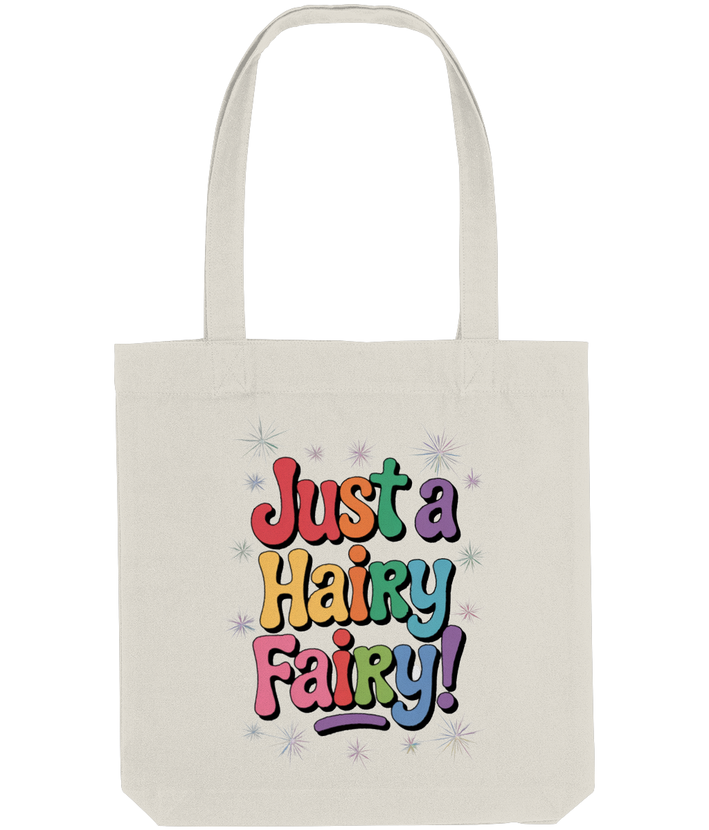 Funny Gay Tote Shopping Bag Just A Hairy Fairy natural
