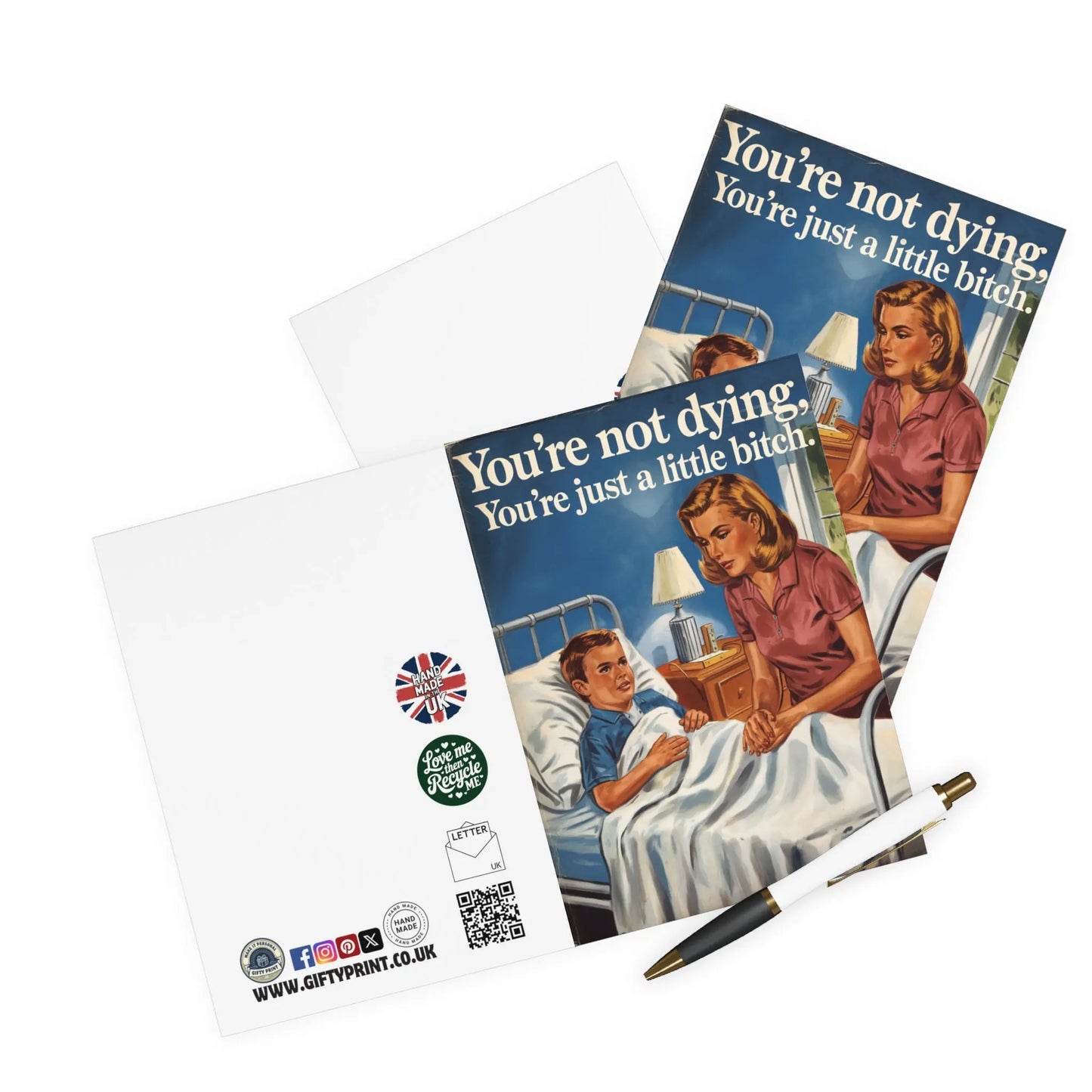 Funny Get Well Soon Card You're Not Dying Just A Little Bitch context