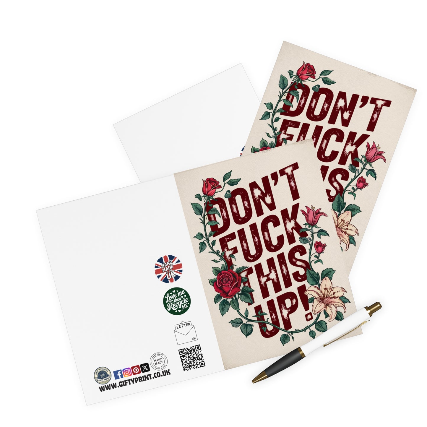 Funny Wedding Card Don't Fuck This Up