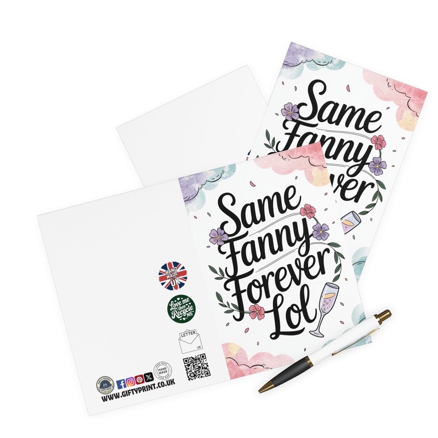 Funny Wedding Card Same Fanny Forever lol