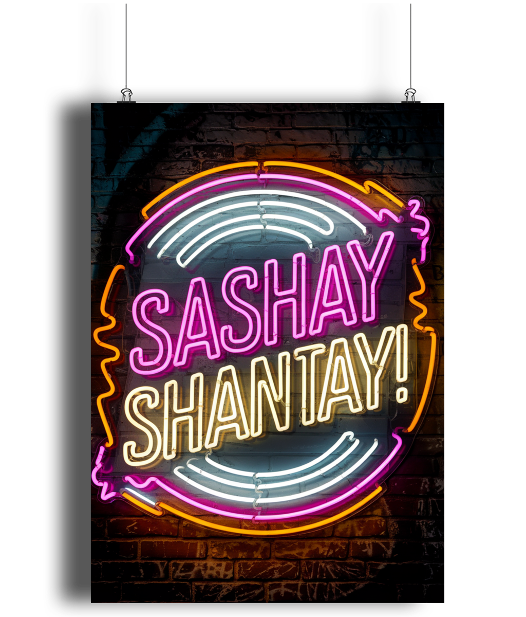 Gay Art Print Neon Sign Sashay Shantay