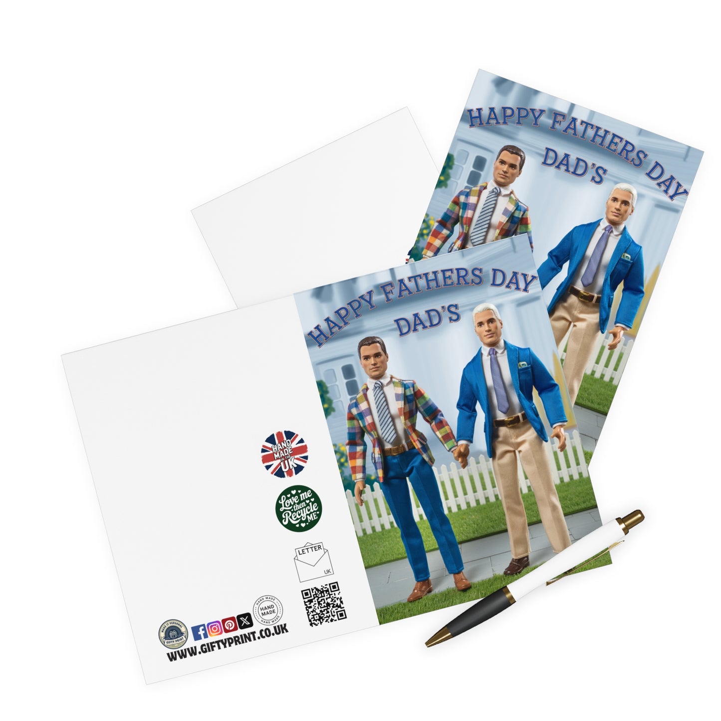 Gay Fathers Day Card Happy Fathers Day Dad's Action Dolls