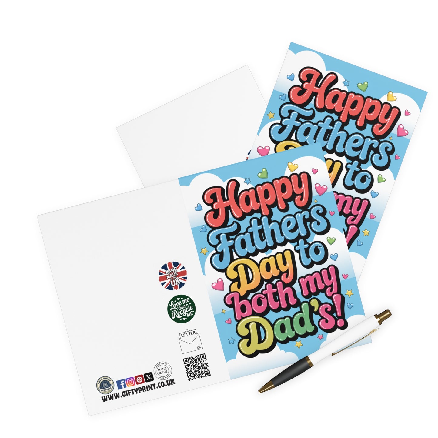 Gay Fathers Day Card Happy Fathers Day To Both My Dads