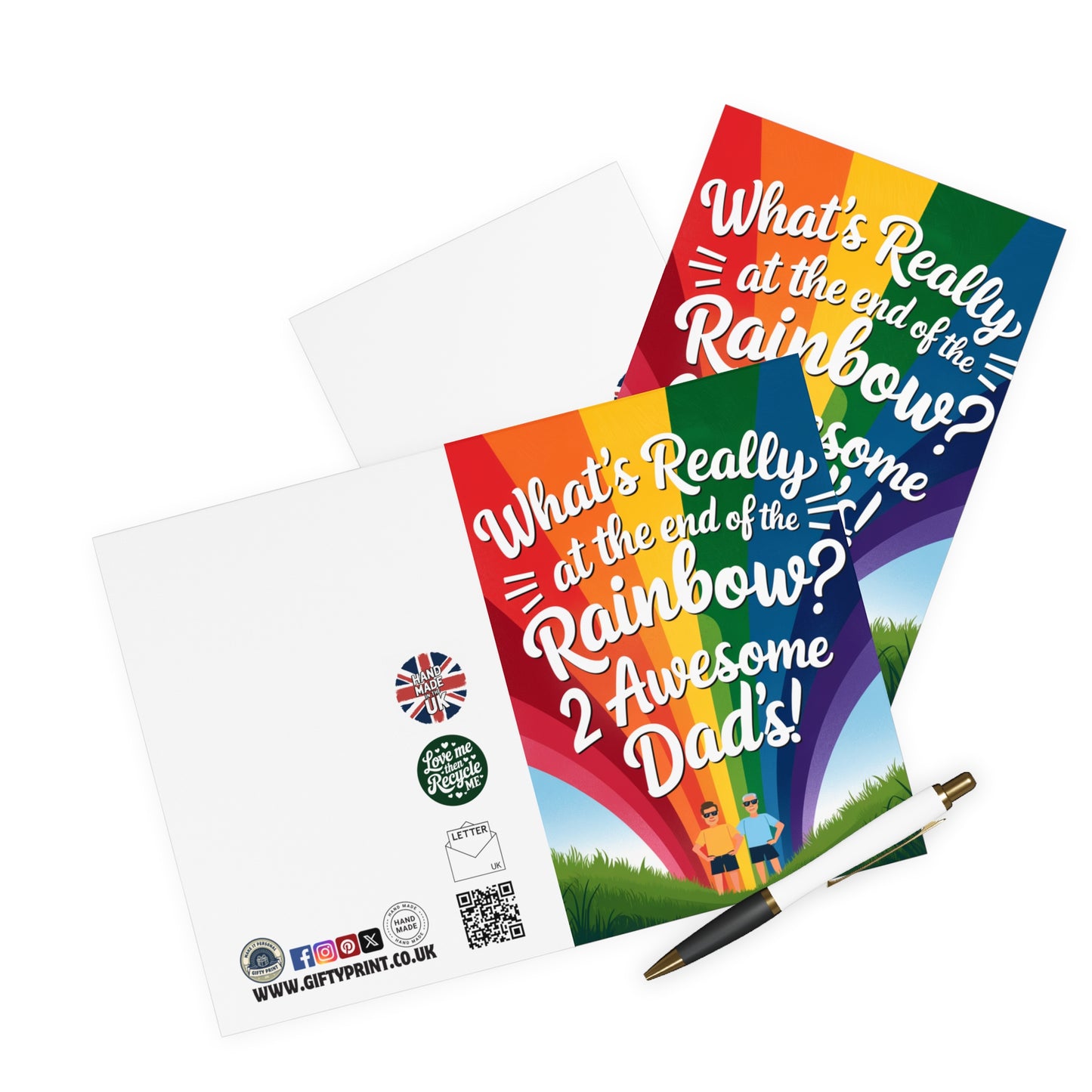 Gay Fathers Day Card What's Really At The End Of The Rainbow