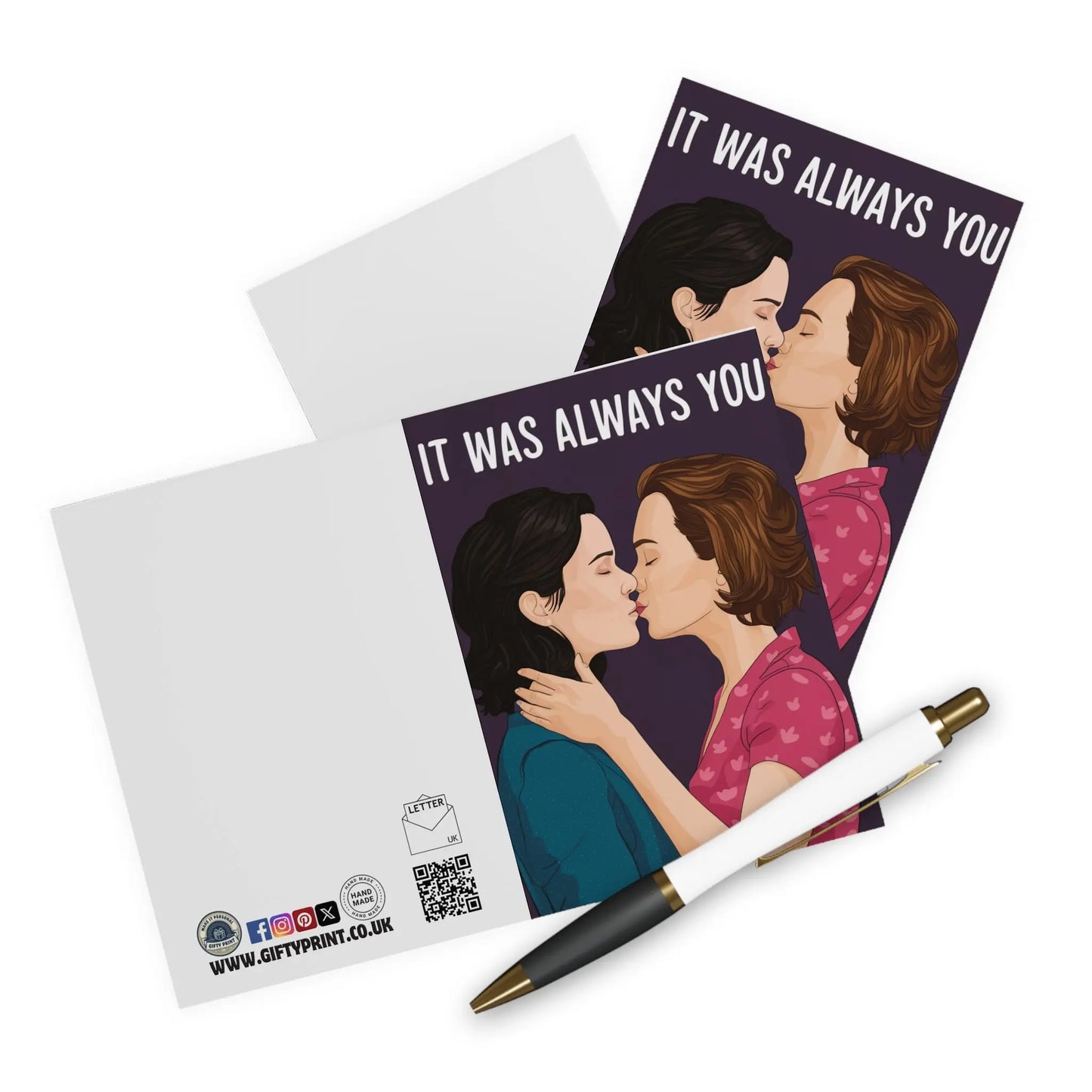 Gay Lesbian Valentines Day Card It Was Always You c