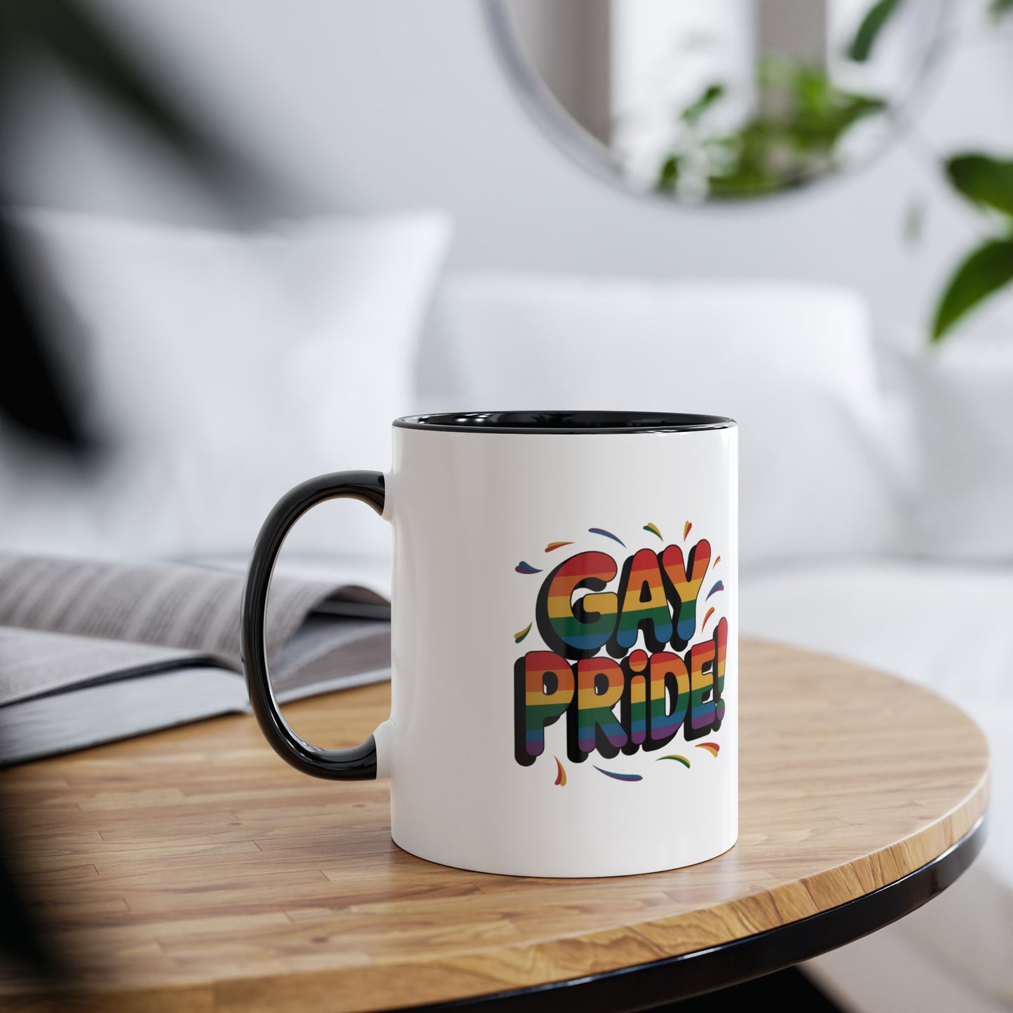 Gay Pride Mug Gay Pride Rainbow Black Mug