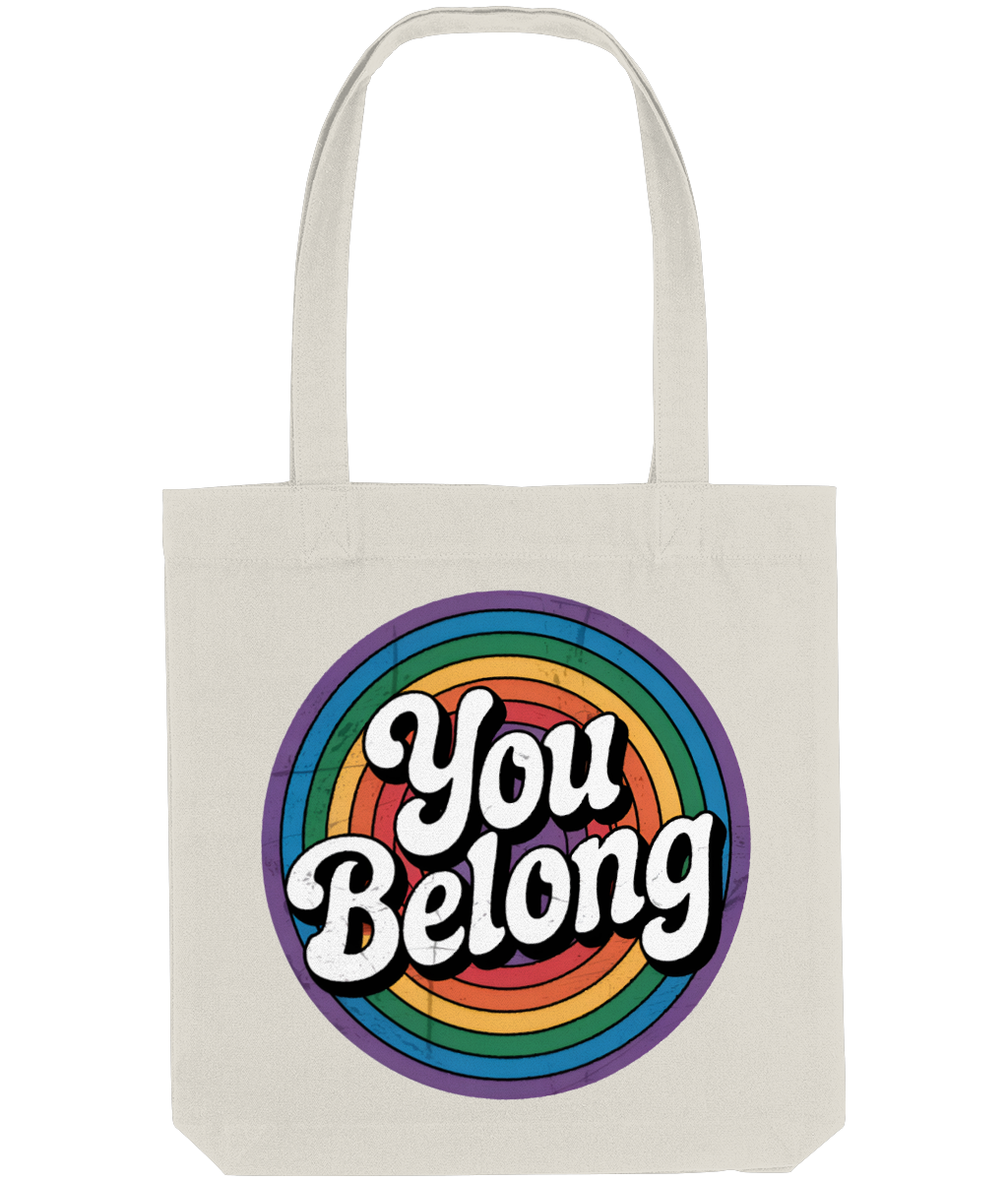 Gay Tote Shopping Bag You Belong natural