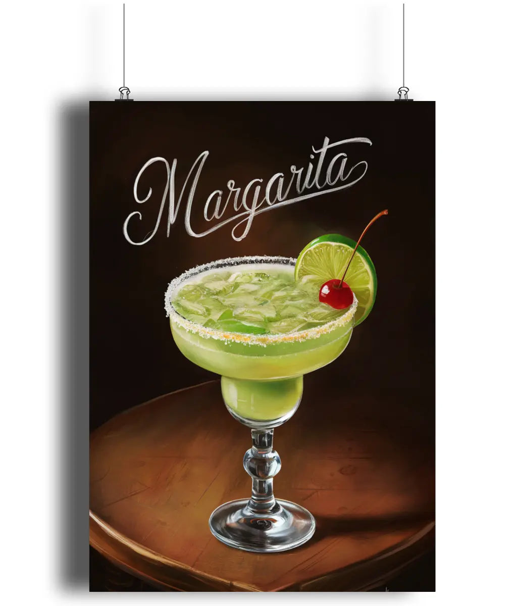 Home Bar Wall Art Print Margarita Cocktail