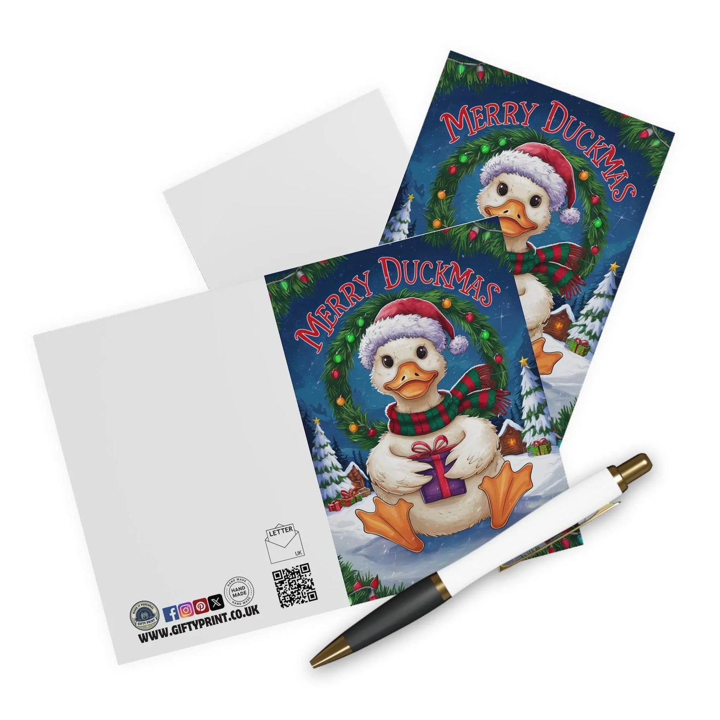 Merry Duckmas Duck Christmas Card context