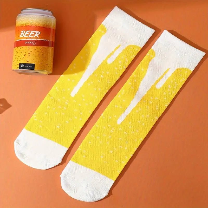 Novelty Beer Socks In Beer Can Gift Tin