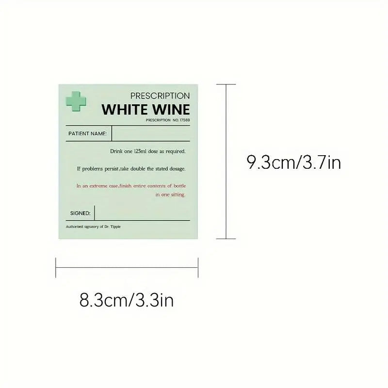 Novelty Funny Wine & Sprits Labels Pack Of 15 Labels