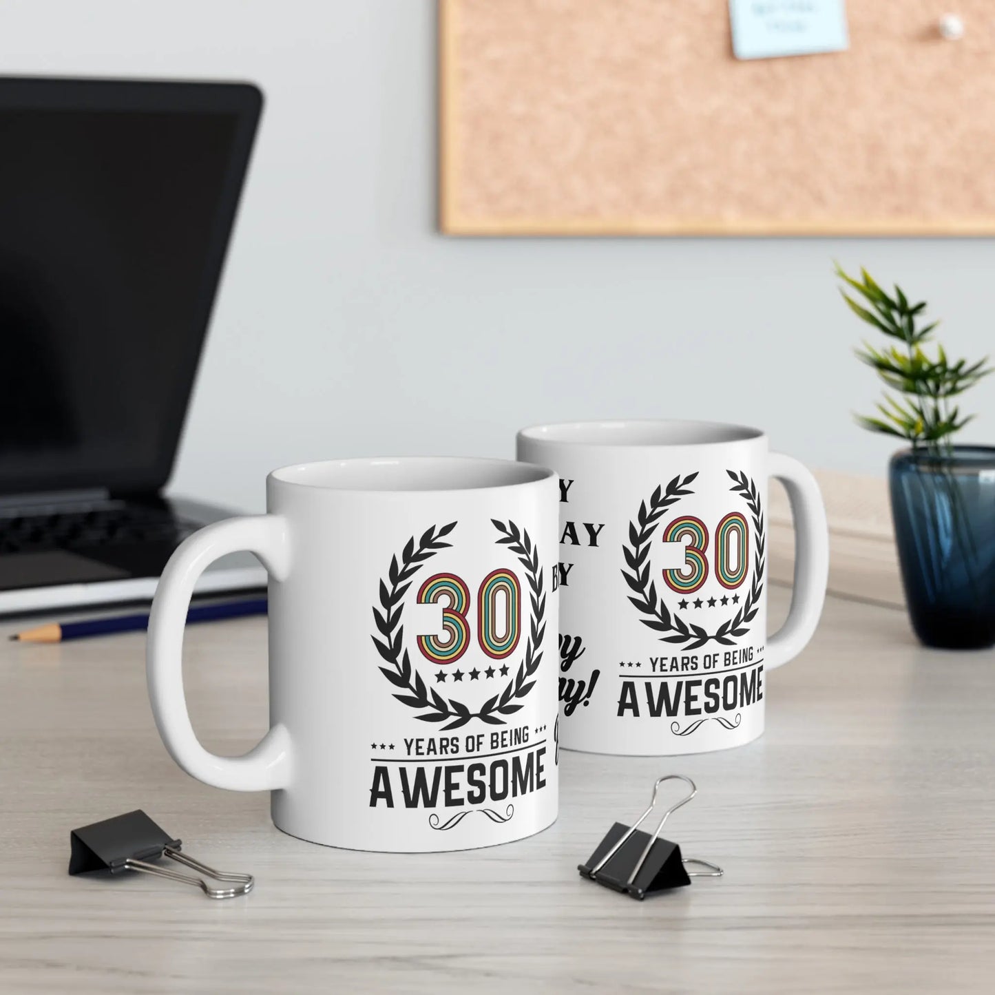 context view of Personalised 30th Birthday Mug 30 Years Of Being Awesome